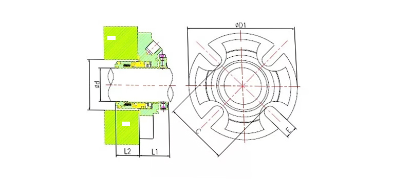 seal for water pumps cad