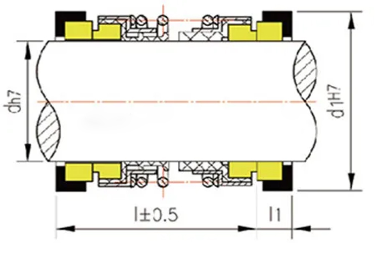 double face seal drawing